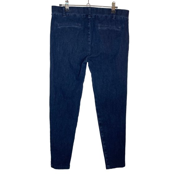 Betabrand Yoga Denim Pull-On Stretch Crop Pants, M Petite - Picture 4 of 9